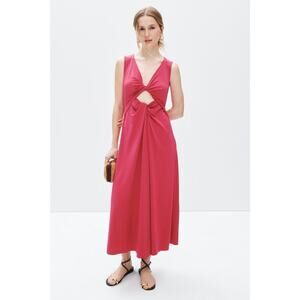 Rosetta Getty x RTR Cut Out Twist Front Dress